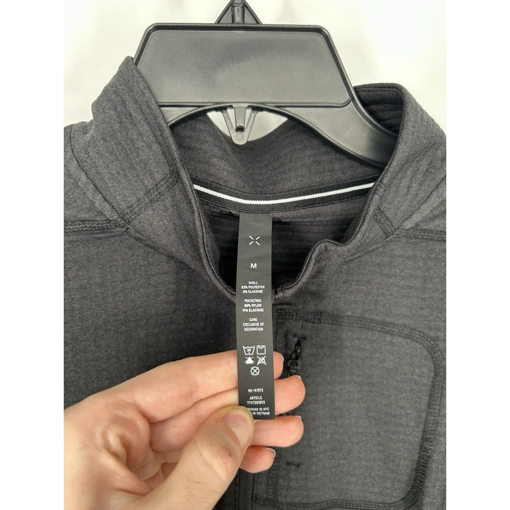 Ten Thousand The Over Zip Black Quarter 1/4 Pullover Polartec Thermal Lined Med - Picture 3 of 8
